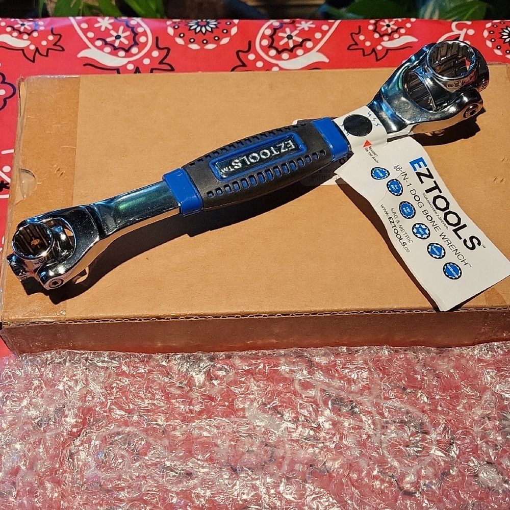 Blue Multi-Function Wrench